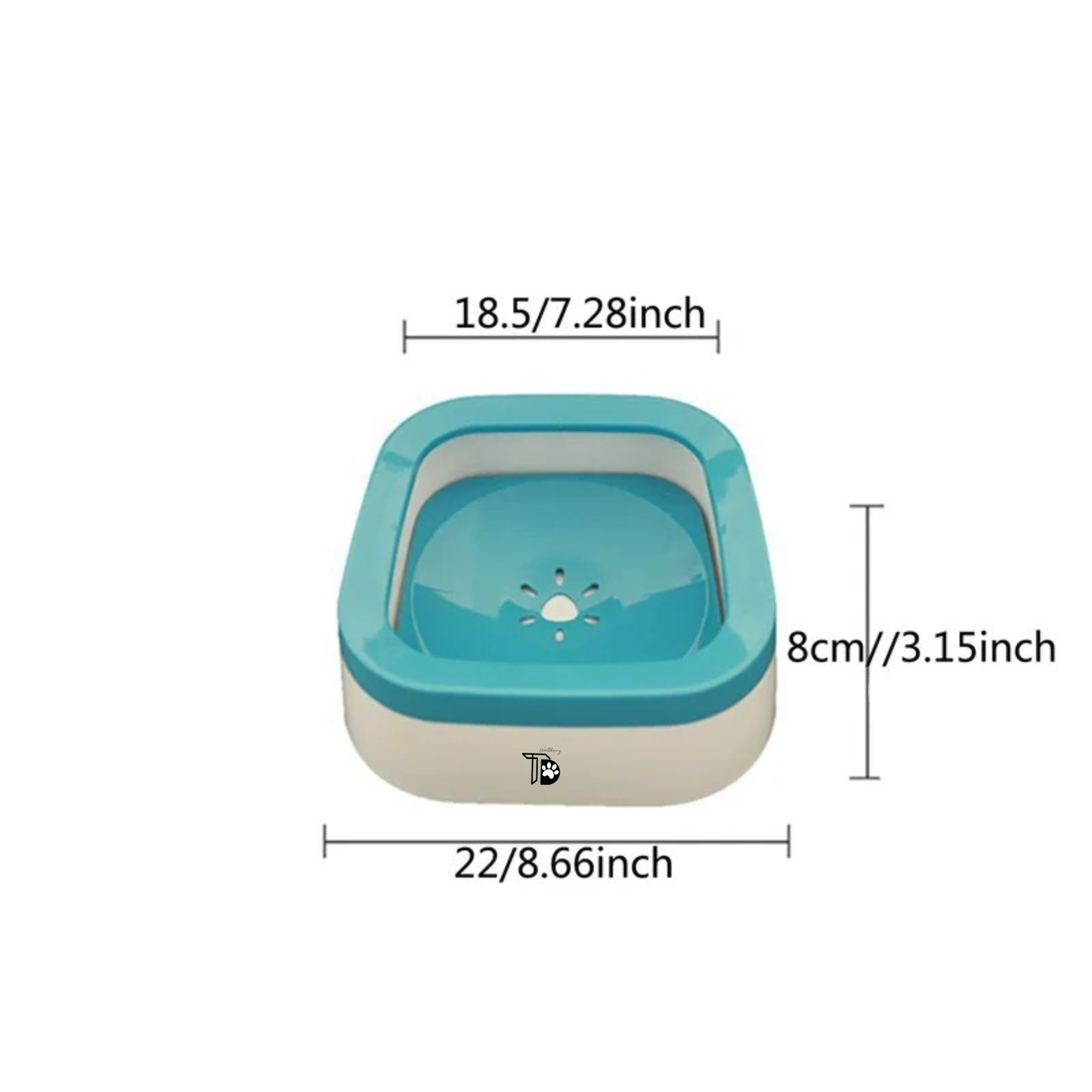 1L Anti-Splash Pet Drinker