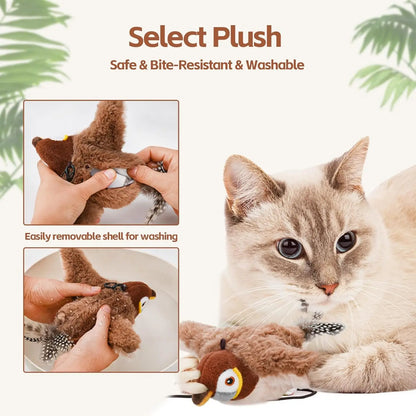 Chirping Cat Bird Toy