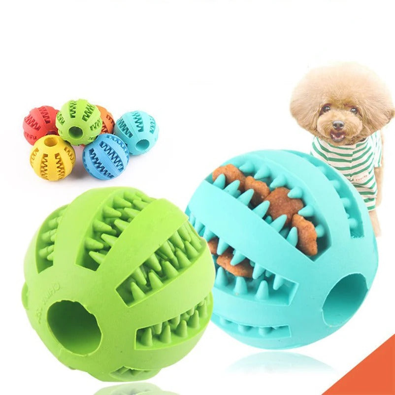 Natural Rubber Treat Ball Toy for Dogs