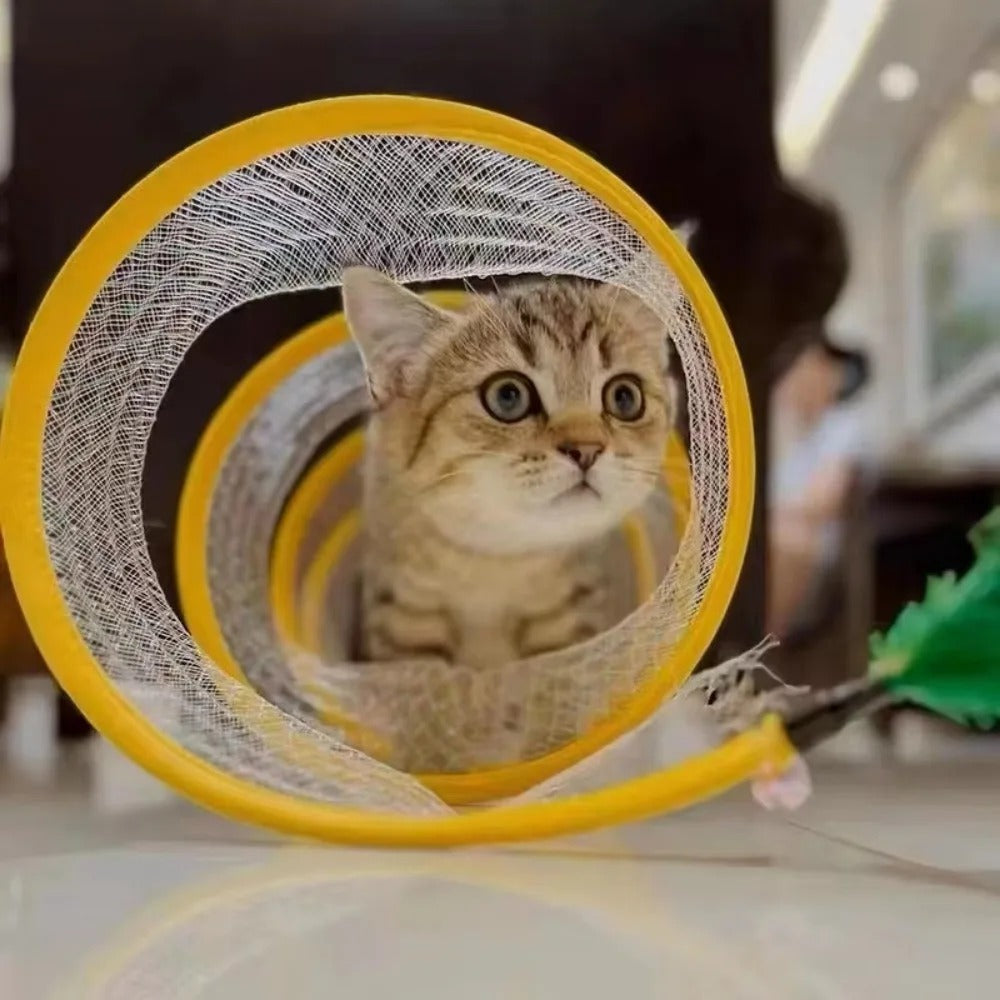 Folding Cat Tunnel Interactive Toy