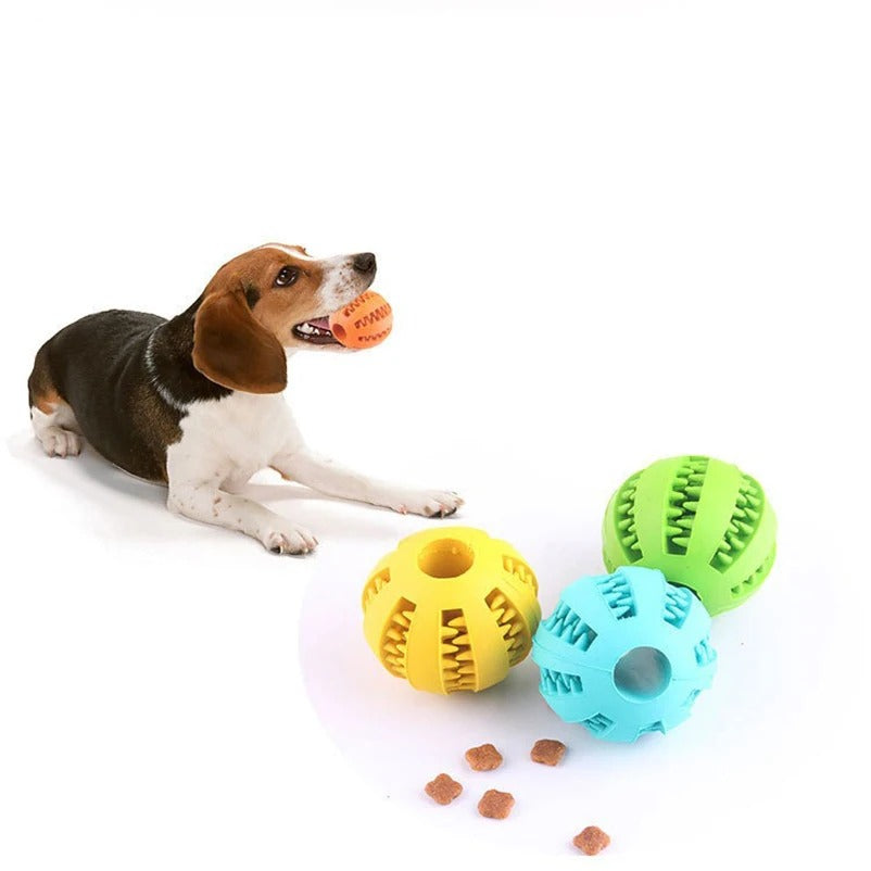 Natural Rubber Treat Ball Toy for Dogs