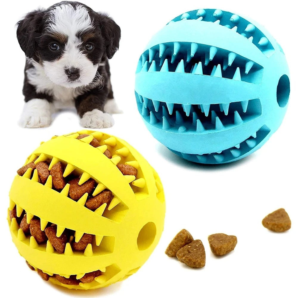 Natural Rubber Treat Ball Toy for Dogs