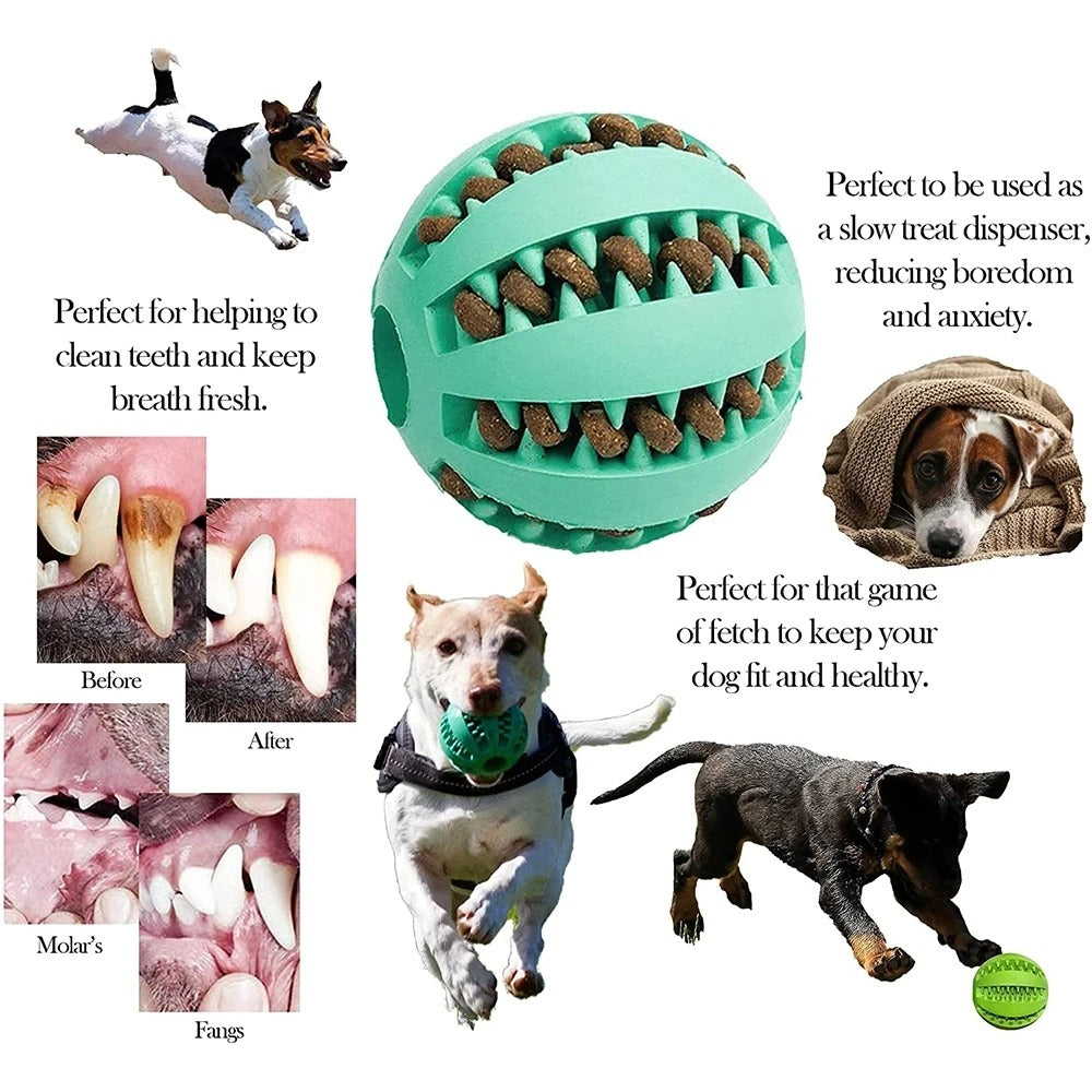 Natural Rubber Treat Ball Toy for Dogs