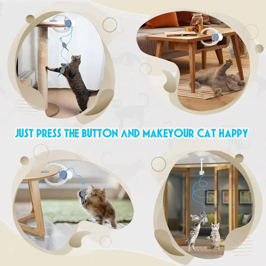 Retractable Hanging Cat Toy