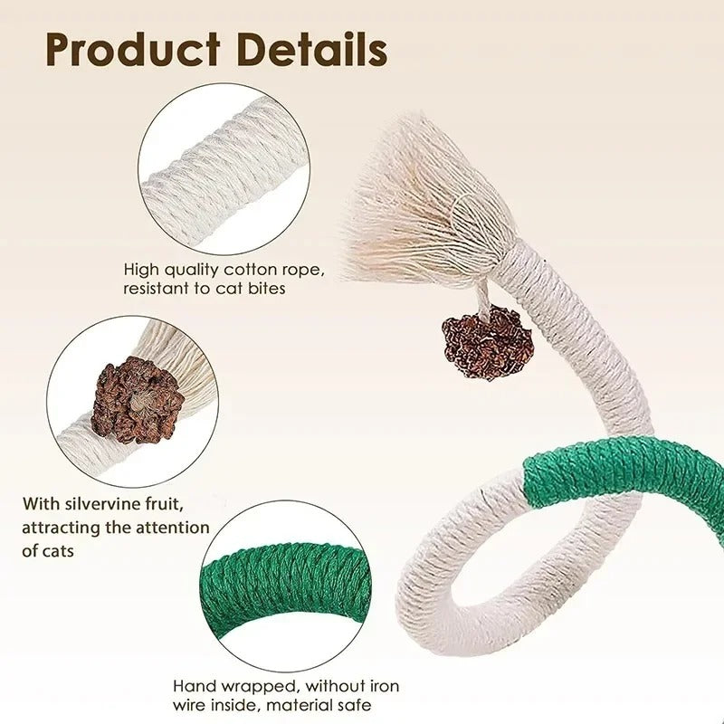 Interactive Cat Scratching Rope