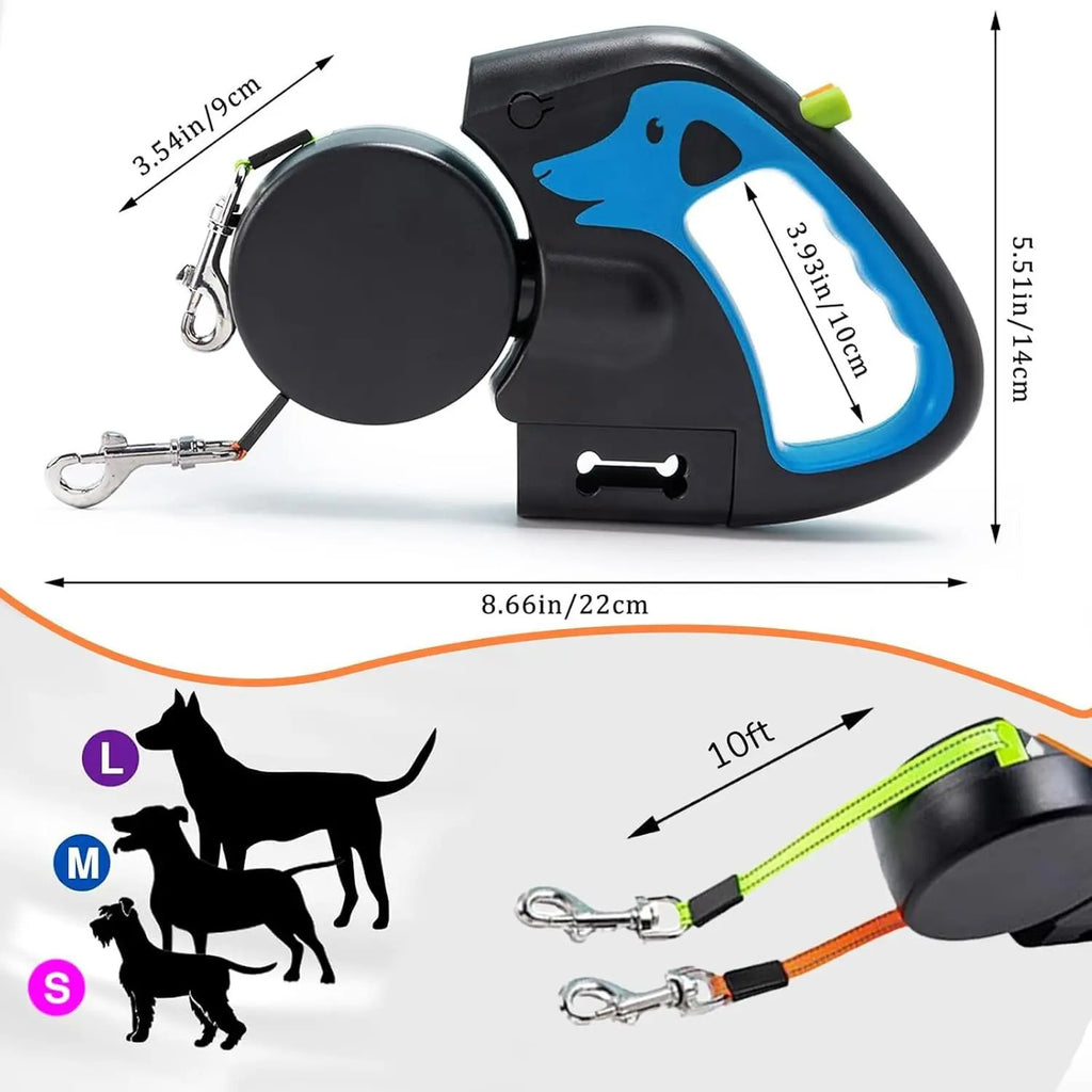 LED Dual Dog Leash