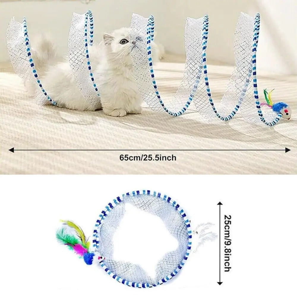Folding Cat Tunnel Interactive Toy
