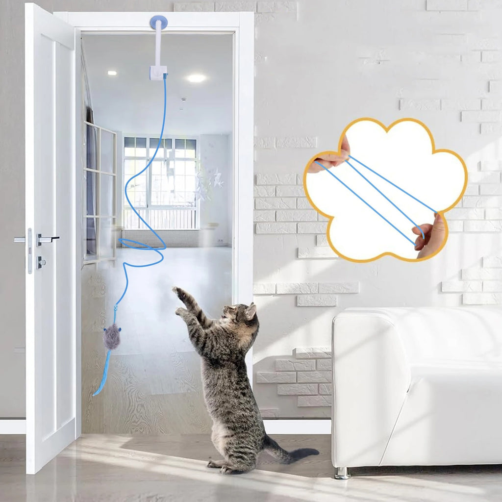 Retractable Hanging Cat Toy