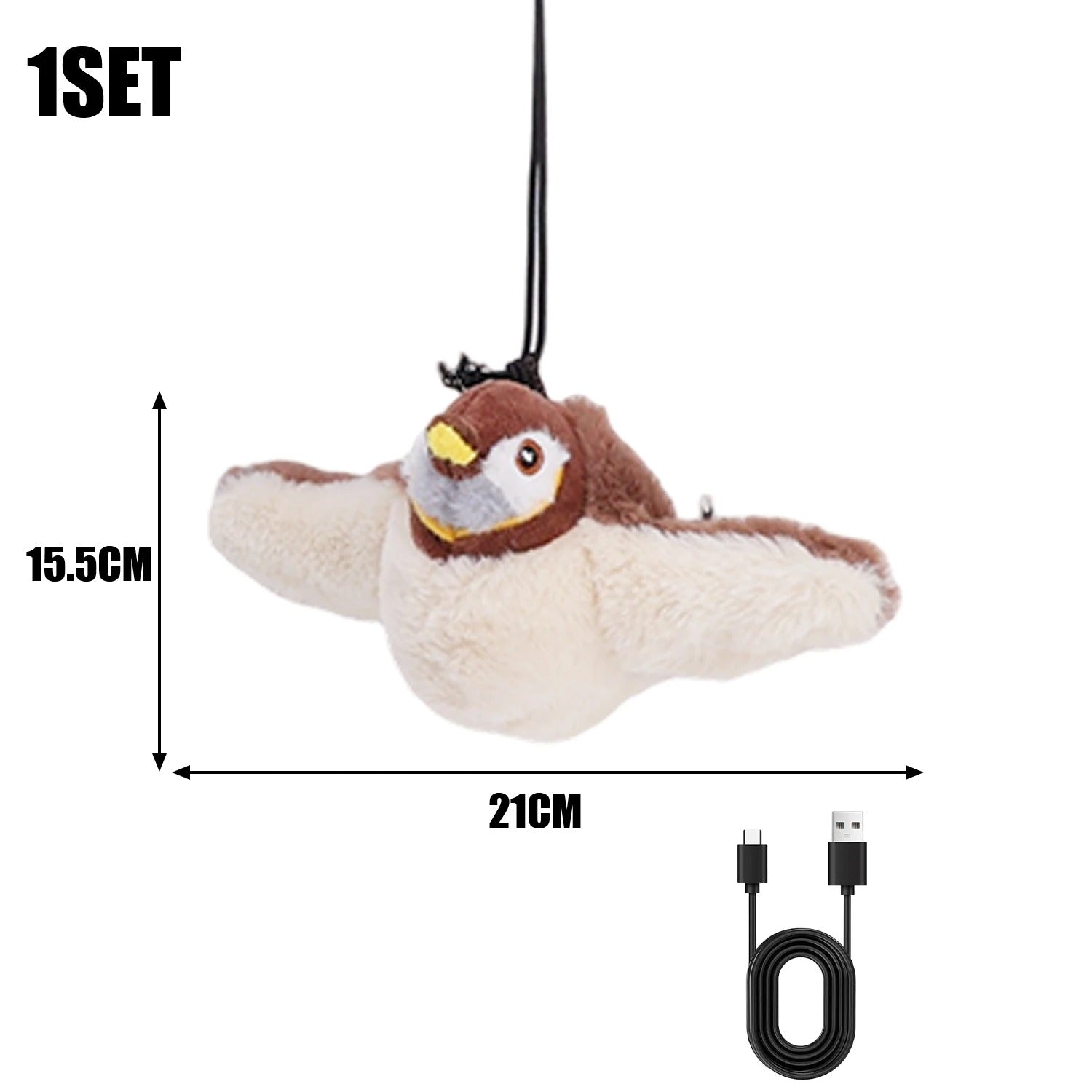 Rechargeable Chirping Flapping Bird for Cat