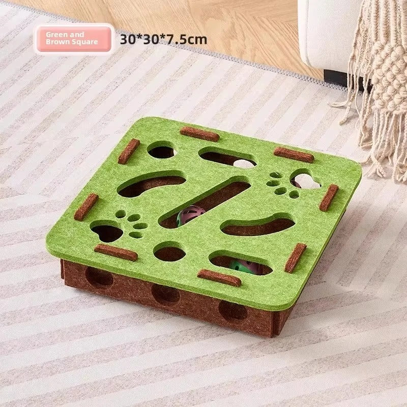 Cat Scratch Puzzle Enrichment Box with Nail File